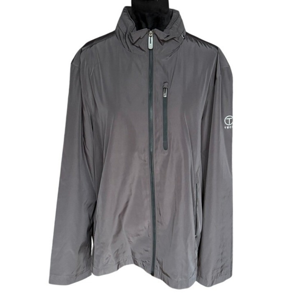 Tumi T Tech Full Zip Travel Jacket‎ with Stow Away Hood XL